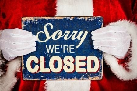Christmas Closure Dates